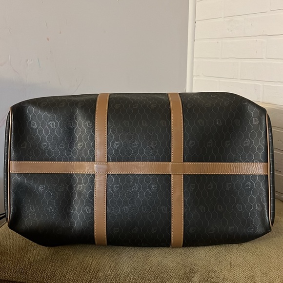 Vintage Christian Dior black honeycomb weekend duffle bag - Picture 3 of 13